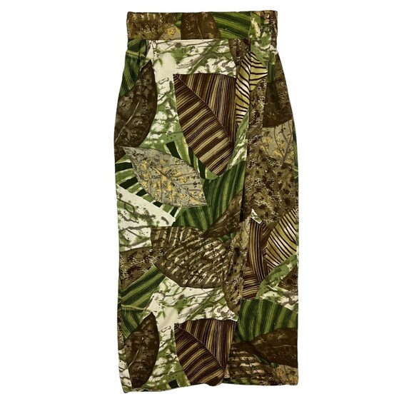 Platinum by Dorothy Schoelen Vintage 80's Midi Skirt Set   Autumn Leaf Bead Trim - Picture 8 of 16